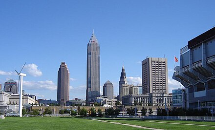 Cleveland from lakefront.