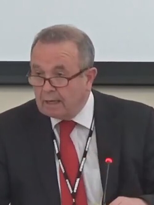 Councillor Pat Hackett as Leader of Wirral Council in June 2019.