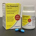 Co-fluampicil capsules and container (UK)