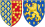 Coat of Arms of Joan II and Blanche of Burgundy as Queens Consort of Navarre.svg