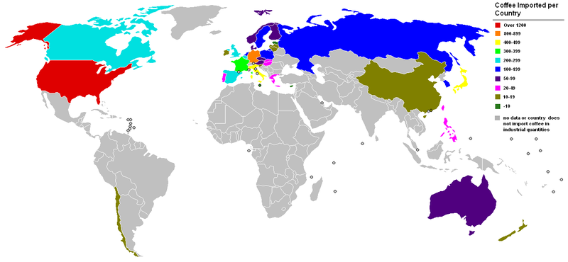 File:Coffee Imported per Country in 2005(USDA).png