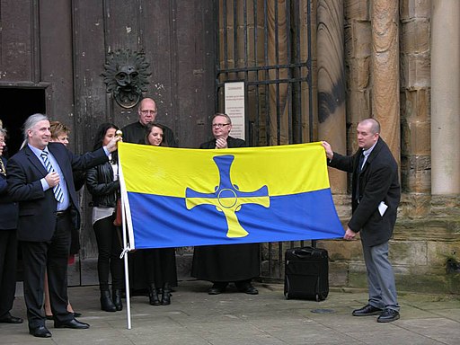 County Durham flag unfurling ceremony.