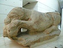 The Cramond Lioness found near the Roman base of Cramond Roman Fort near Edinburgh Cramond Lioness.jpg