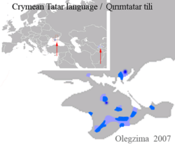 Verspreiding van Krim-Tataars