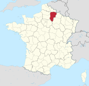 Kart over Aisne