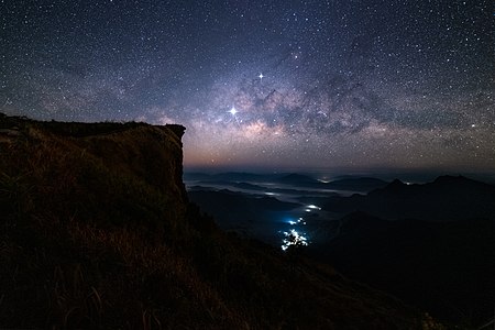 Phu Sang National Park at night, by BerryJ