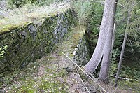 The dam in the northern part of the lake.