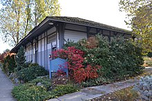 The south wing of the Depot Hotel, listed on the National Register of Historic Places, is the primary reminder  of the city's railway heritage.[10]