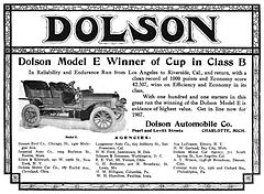 Dolson Automobile Company of Charlotte, Michigan - 1906 Dolson-auto 1906 ad.jpg