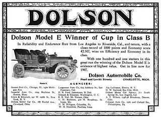 Dolson Defunct American motor vehicle manufacturer