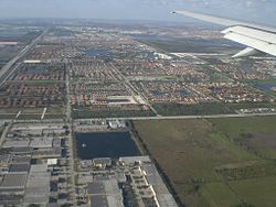 Vista aérea del Doral occidental