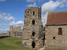 The Roman lighthouse at Dover Castle Dover Castle, the Roman Lighthouse.jpg