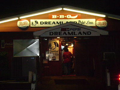 The exterior of the original Dreamland in Tuscaloosa, Alabama, November 2008