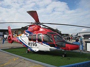 Eurocopter EC 155 B2 na Paris Air Show v roce 2007