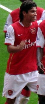 Eduardo in a game for Arsenal