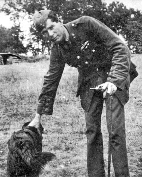 Mannock with his dog