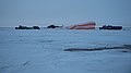 Ruské pátracie a záchranné tímy na mieste pristátia, 28. február 2018