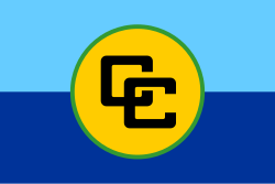 Vlajka Karibského společenství Poměr stran: 2:3