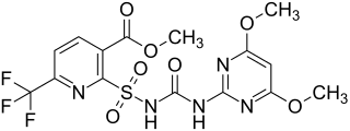 Structural formula of flupyrsulfuron-methyl