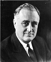 A portrait of Franklin D. Roosevelt