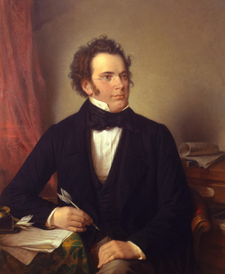 Franz Schubert, pentrita en 1875 fare de Wilhelm August Rieder