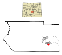 Location in Fremont County and the State of Colorado