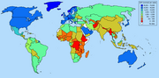 Thumbnail for File:GDP nominal per capita world map IMF figures for year 2004.png