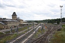 Blick über den Bahnhof in südöstlicher Richtung