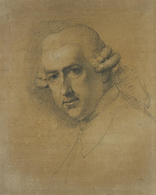 Gavin Hamilton by Ozias Humphry, 1778, pencil, NGS
