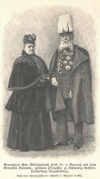 File:Generalarzt Geh. Medizinalrat Prof. Dr. Friedrich von Esmarch und seine Gemahlin Henriette, geborene Prinzessin zu Schleswig-Holstein-Sonderburg-Augustenburg.jpg