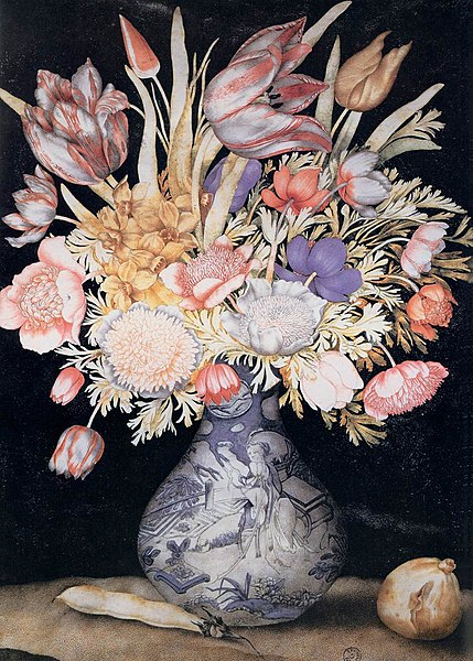 File:Giovanna Garzoni - Chinese Vase with Flowers, a Fig, and a Bean - WGA08491.jpg