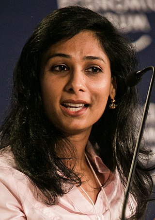 <span class="mw-page-title-main">Gita Gopinath</span> Indian-American economist (born 1971)