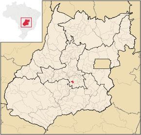 Poziția localității Abadia de Goiás