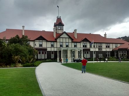 Government House, résidence du gouverneur général de Nouvelle-Zélande à Wellington.
