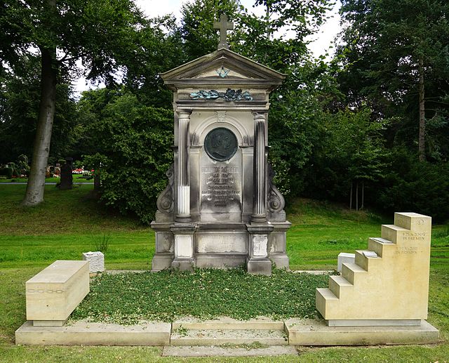 Grabmal Heinrich Müller in Bremen, Riensberger Friedhof W 53-54