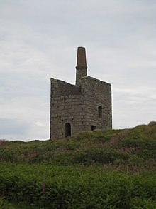 Greenburrow pumping engine house at Ding Dong Mine - geograph.org.uk - 846597.jpg