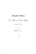 PALLIDA MORS. À Monsieur Victor Hugo ULRIC GUTTINGUER Octobre 1843.