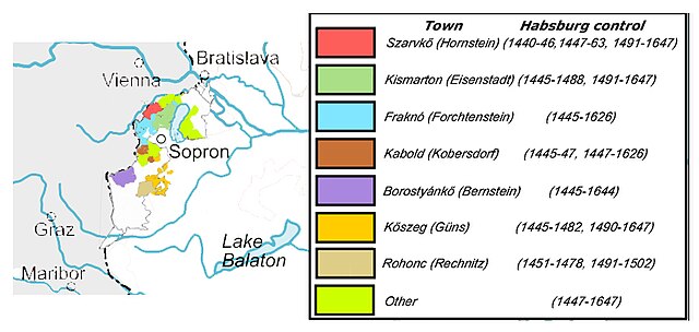 Habsburg mortgages in Burgenland between the 15th and 17th centuries