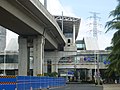 西側から見る城西駅全景。（開業前）