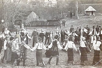 Гаївки на Великдень організовані Товариства Лева. 1988