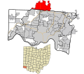 Hamilton County Ohio Incorporated and Unincorporated areas Fairfield highlighted.svg