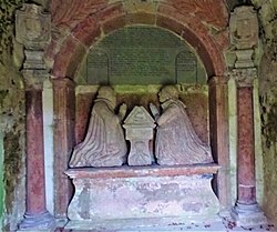 The Hamilton Mausoleum of 1641, Dunlop Churchyard Hamilton Mausoleum, Dunlop Church, East Ayrshire.jpg