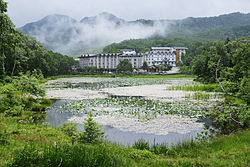 Hasuike Resort on the Shiga Plateau in Yamanouchi Town, Shimotakai District, Nagano Prefecture