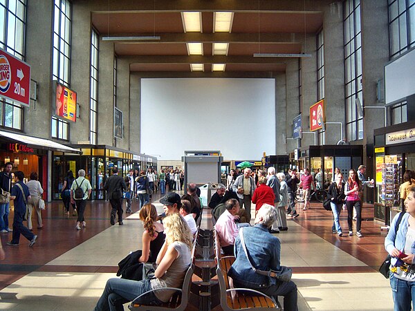 Interior of the new station