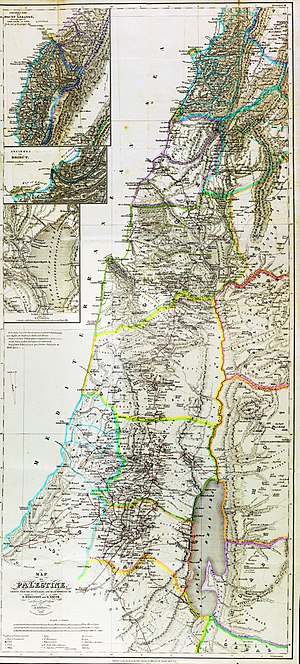 Heinrich Kiepert 1841 map of Palestine (combined).jpg