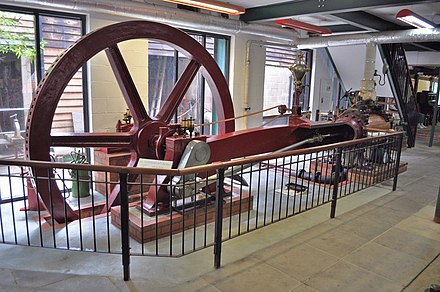 50 hp engine that used to power a lace factory. Built 1873