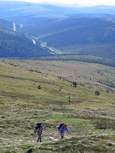 File:Hikers on the Pinnell Mountain National Recreation Trail (29060579833).jpg