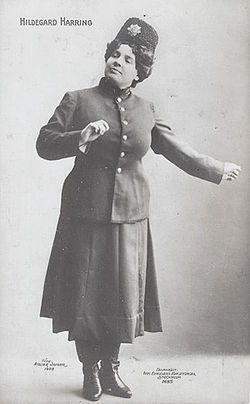 Hildegard Hanning på idolkort 1908