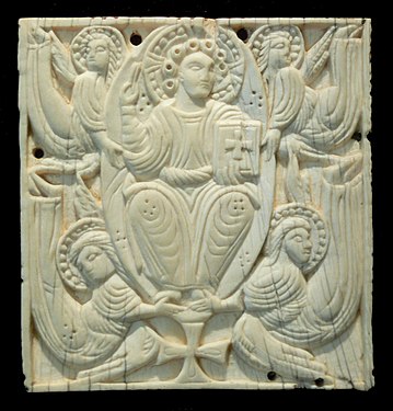 8th century plaque from ?a book cover