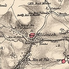 Historical map series for the area of Qalunya (1870s).jpg